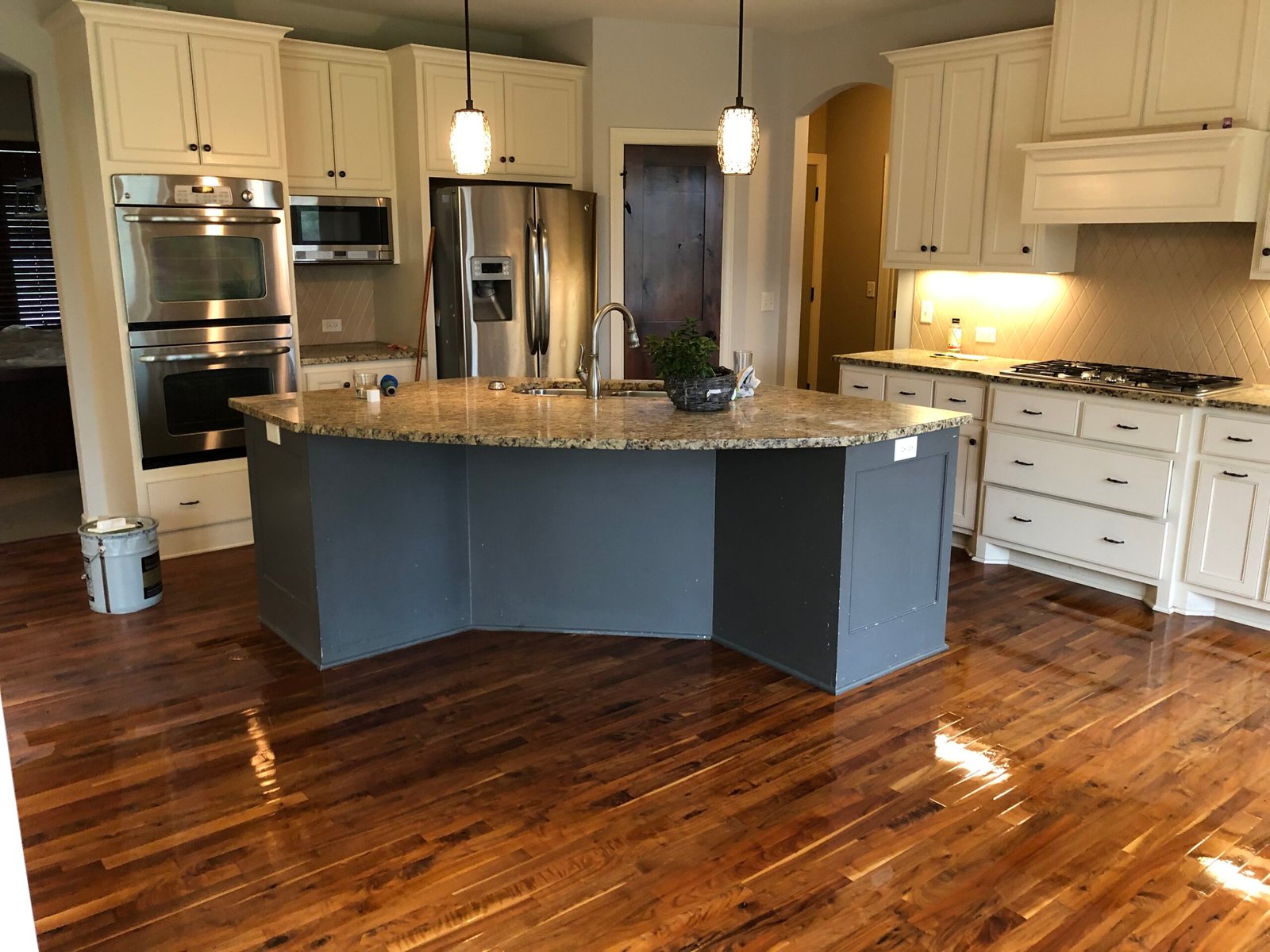 Warm finished hardwood floor